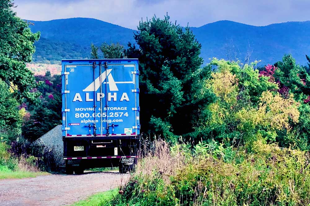 Moving truck in New York