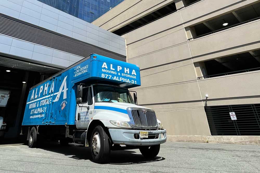 Alpha Moving truck in NYC